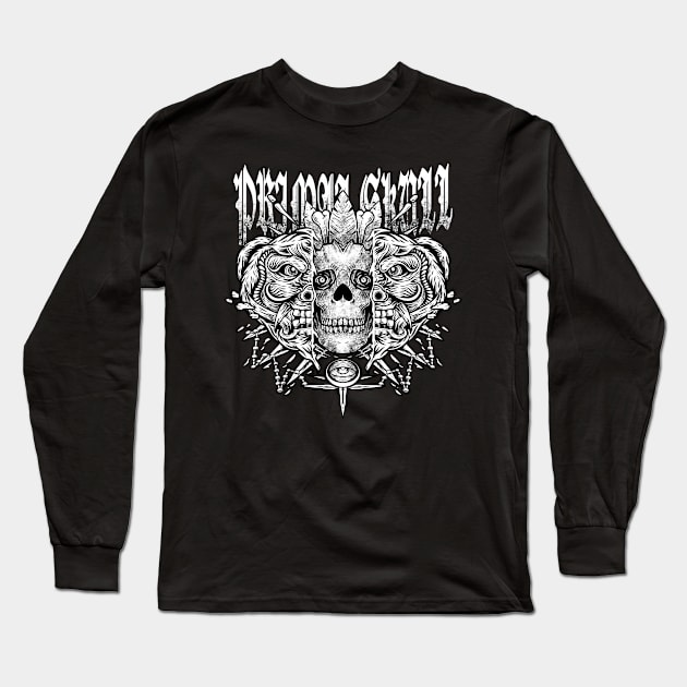 primall skull Long Sleeve T-Shirt by Hisamlustration